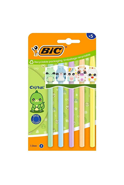 Bic Pix/roller Cristal Figurine, varf 1.0 mm, cerneala albastra, cu topper fi...