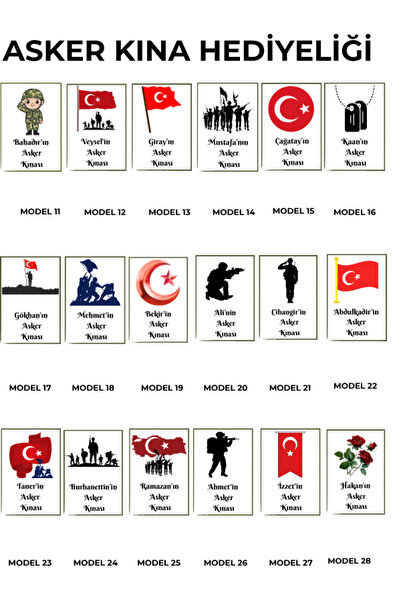 SEVİMLİ TASARİMLAR ملصقات بتصميم الجندي (25 قطعة)