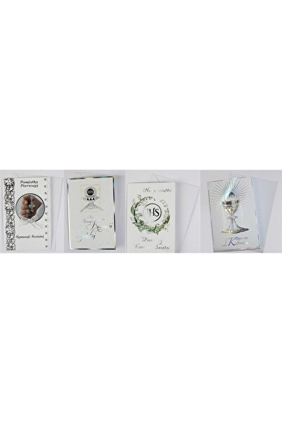 POLKART Set 12 felicitari comunie multicolor 14.6x20.8cm