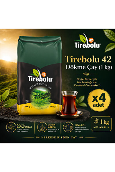 Tirebolu 42 Bulk Tea (1 kg) X4 Pieces