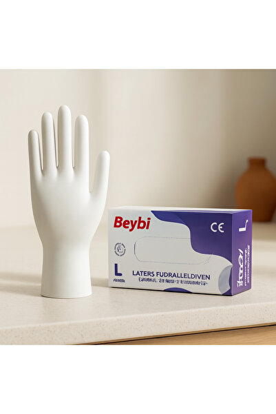 magicool Latex Powdered Examination Gloves L 100Pcs
