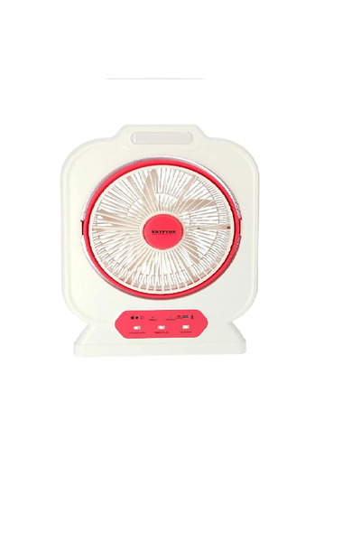 KRYPTON Rechargeable Fan with Krypton Lighting Knf111