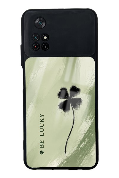 Spoyi حافظة هاتف لامعة بتصميم سيفي لاكي كلوفر لهاتف Xiaomi Poco M4 Pro