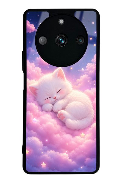 Spoyi Realme 11 Pro Moonlit Dream Kitten Design Glossy Phone Case