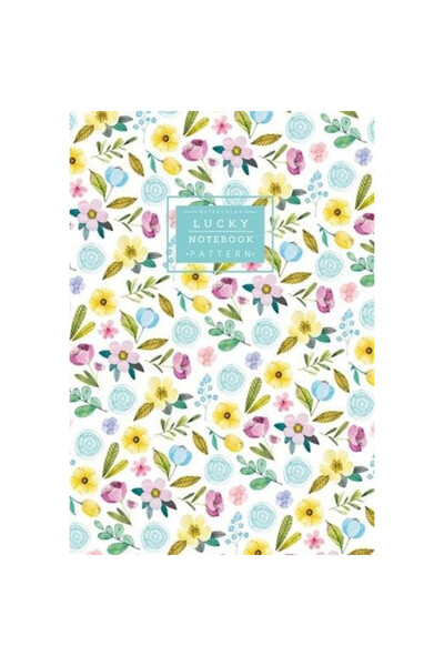 Fresh Caiet decorativ A5 64 pagini liniate Flori albastre
