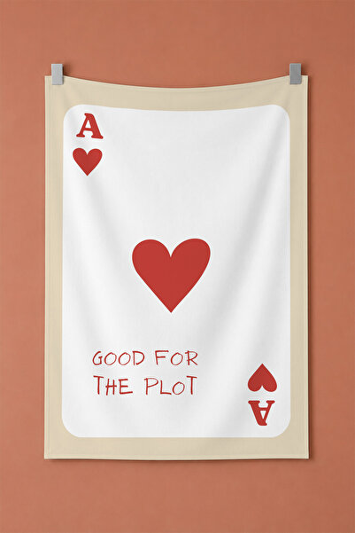 gxe.art Good for the Plot Red Ace of Hearts Card Themed Decorative Wall Cover...