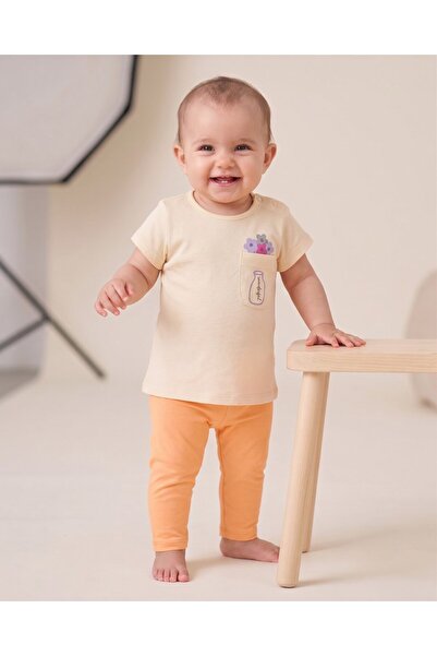 Ege Bebek Baby Girl Printed Blouse and Capri Leggings 3-6-9-12-18-24 Months 2...