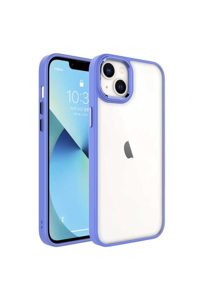 TheGencoo حافظة آيفون 14 شفافة مع كاميرا خلفية مرتفعة من السيليكون TGCO