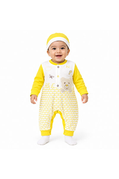Generic Newborn Baby Romper Bear Design Jumpsuit with Hat 1Y