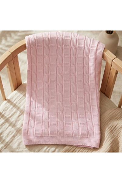 BUUDE Aura Pure Luxury Sherpa Lined Hair Knit Knitwear Baby Blanket 100*100 -...