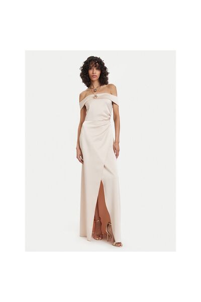 Access Fashion Γυναικείο Βραδινό Φόρεμα 63-3436 Χρυσόχρωμο