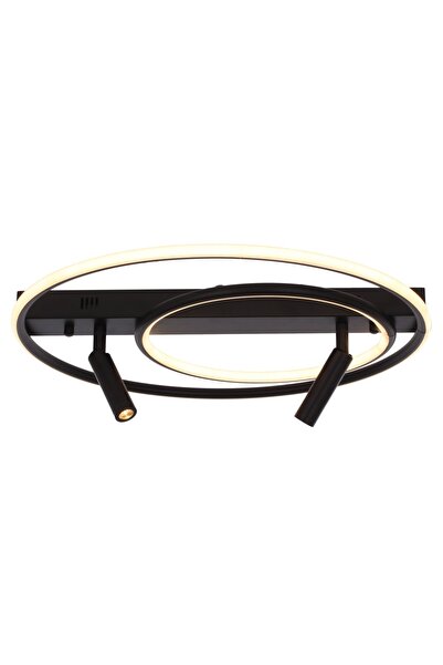 Avonni AR-7018-383-2Y-BSY Siyah Boya Modern Avize LED Metal Silikon H: 18 cm,...