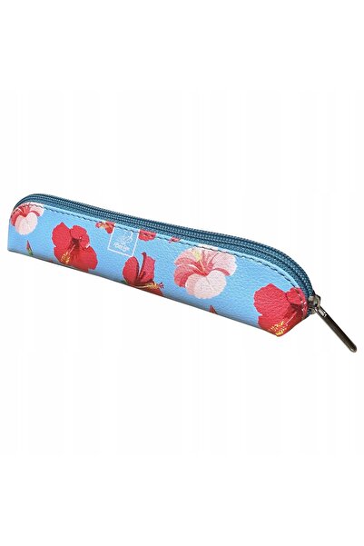 OEM Mini Piórnik Saszetka Hibiscus in Denim - Elegant si Practic