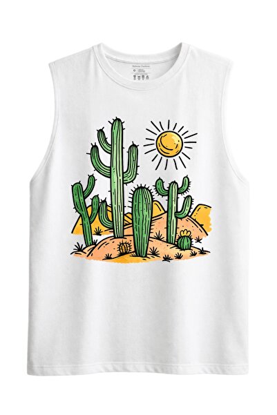 Rabona Fashion Sunny Desert Cactus Tank Top