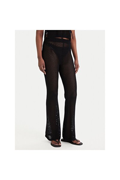 Guess Pantaloni de damă din material textil E6GB05Z5632 Negru