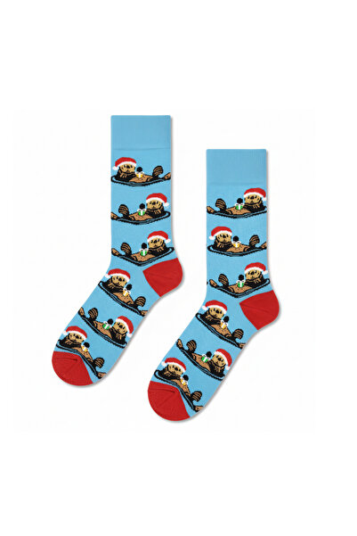 CARNAVAL SOCKS Christmas Themed Otter Patterned Unisex Socks