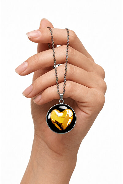 Oxolux, Lavinia Colier Mystic Love, in cutie cadou, design contrastant, bijut...