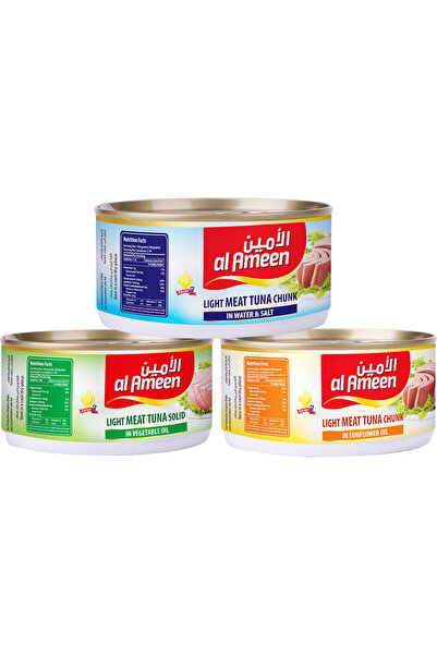 Alameen White Meat Tuna Chunk in Water & Salt 3x170g
