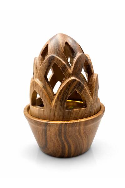 TOHFA Luxury Arabian Design Wooden Incense Burner-12 Pieces