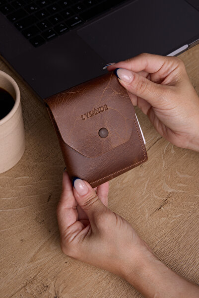 Lysande Viral Genuine Leather Mini Wallet and Card Holder with Money Compartm...