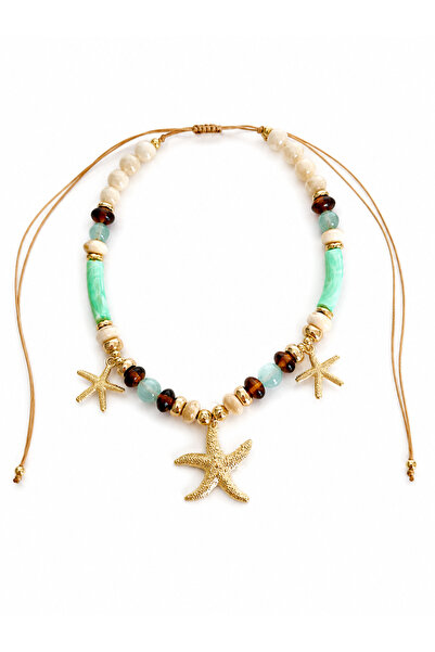 Venus Design Starfish Bead Elevator Necklace