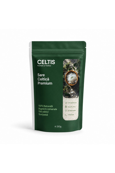 celtis Sare Celtică Premium Grunjoasă, 100% Naturală, Fără Aditivi, 250 g