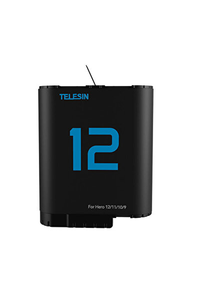 TELESIN Baterie Litiu Pentru Gopro Hero 12 11 10 9 Baterie de înlocuire Litiu...