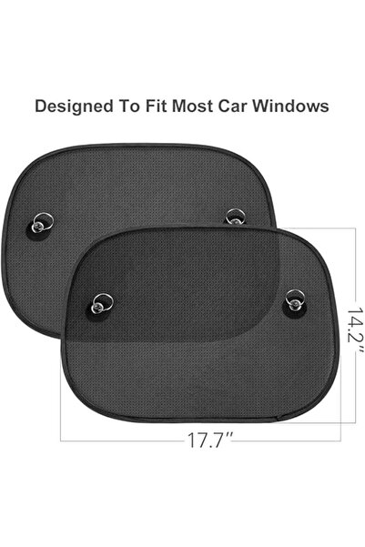 AumoToo 2 Pack Car Side Window Sunshades Universal Harmful UV Rays Sun Glare ...