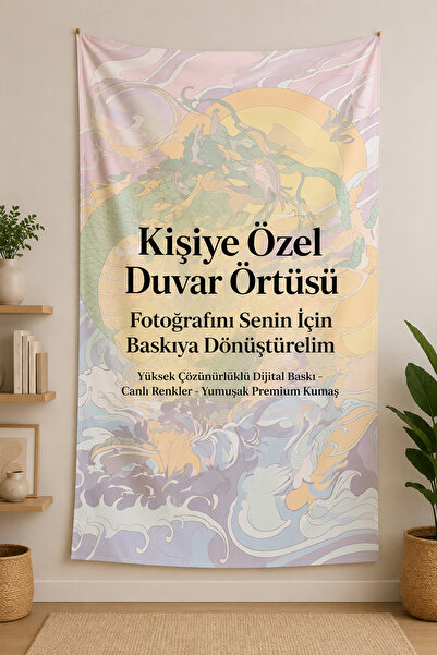 Milura Kişiye Özel Duvar Örtüsü – Fotoğrafını Gönder, Biz Baskıya Dönüştüreli...