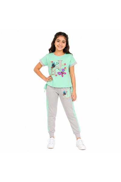 Generic Girls 2 Piece Outfit Set Long Sleeve T-Shirt and Jogger Pants Set for...