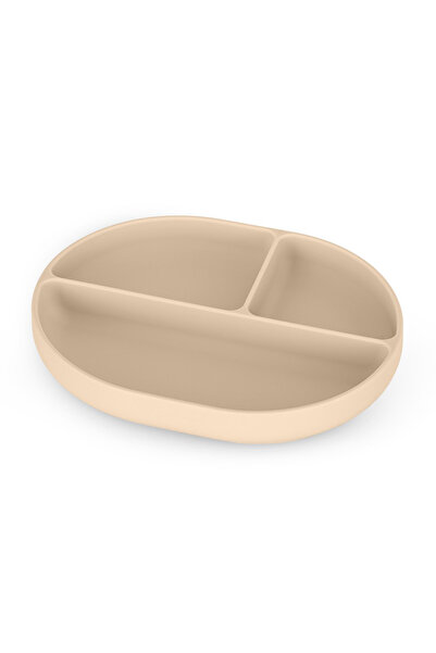Petite&Mars Take&Match divided silicone plate with suction cup 6 months+ - oval