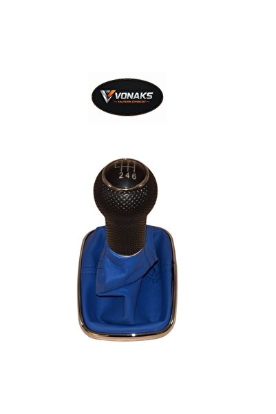 Vonaks VW Golf 4 MK4 Bora 98-04 6 İleri Dar Tip Dizel Mavi Körüklü Vites Topu...