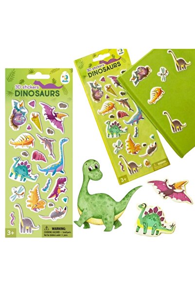 Dodo Autocolante 3D Dinozauri – set de autocolante spațiale (3+ ani)