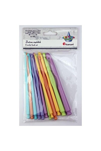 Titanum Set 12 crosete pastel multicolor 14.8cm