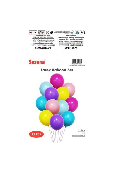 OEM Balon latex Sezona set 12 multicolor
