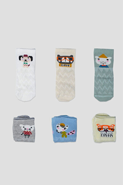 Defne Baby Newborn Baby Boy Mixed Premium Cotton Booties Socks Set
