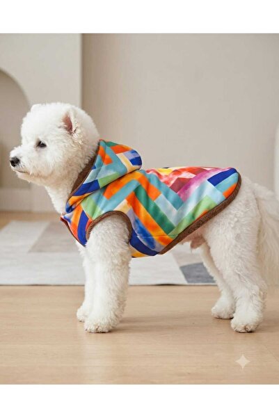 atelyu Cat Dog Outfit Colorful Raincoat