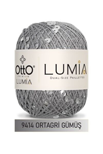 Atölye MaDe Otto Lumia -9414 Ortagri Gümüş- Çift Boy Pullu 50gr 90m - %85Pamu...
