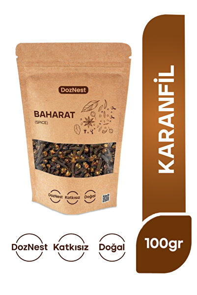 DozNest Doğal Karanfil 100 Gr | Baharat ve Bitki Çayı Kullanımına Uygun