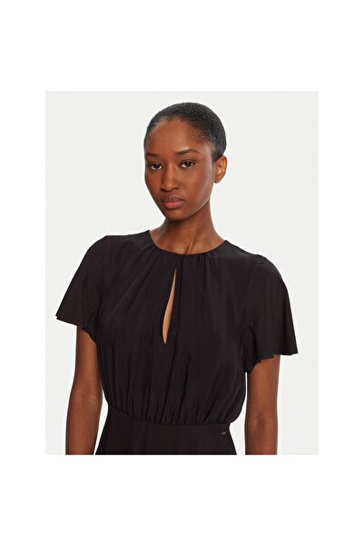 Armani Exchange Rochie de zi cu zi pentru femei XW001025 AF16122 Negru