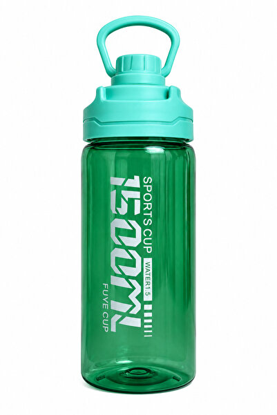 Generic 1.5L Sports Water Bottle with Carry Handle, Leakproof Wide Mouth Reus...