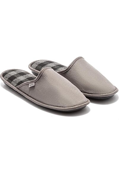 Twigy Tw Plaid Gray-3 Men's Home Slippers 41/46