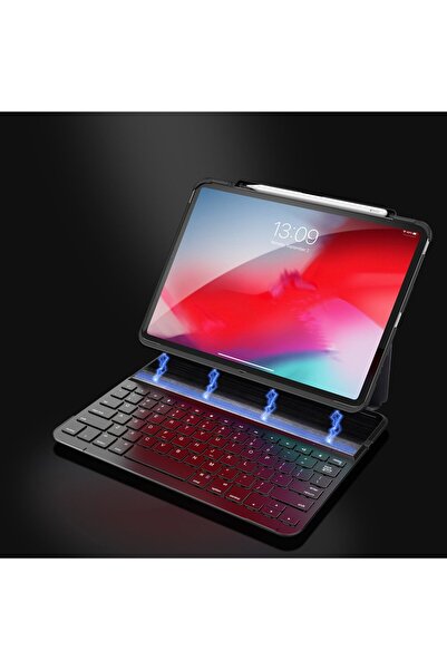 SIGLOO Husă cu tastatură magnetică Wireless Bluetooth pentru iPad Pro 11 2018...