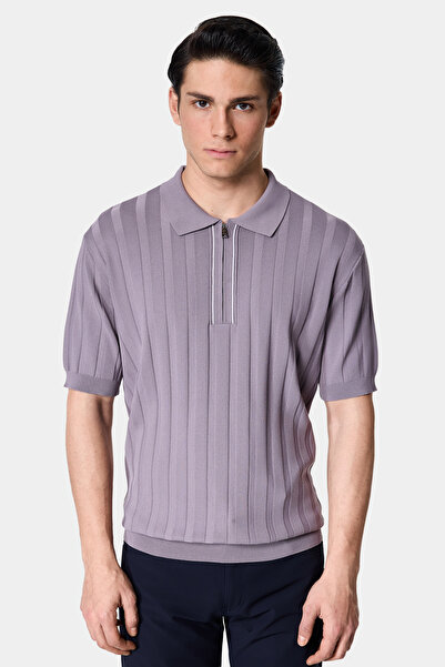Damat Regular Fit Lavanta Triko