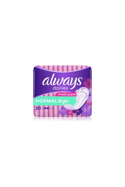 Always | Dailies To Go Normal Σερβιετάκια με Άρωμα Φρεσκάδας | 20τεμ
