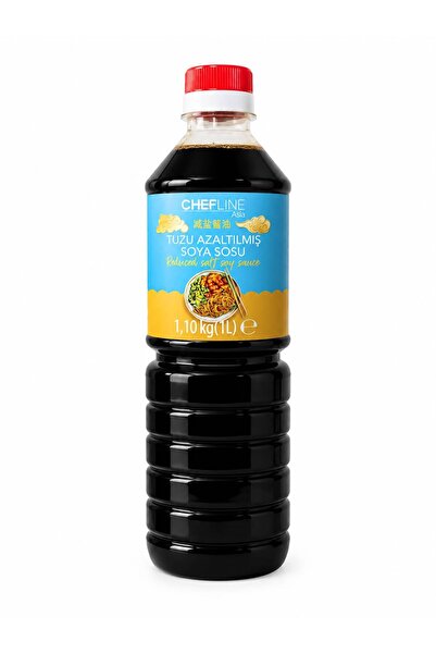 Chefline Asia Tuzu Azaltılmış Soya Sosu 1L (1,10 kg) – Sushi, Noodle ve Asya ...