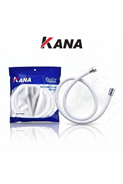 KANA Le Shower Hose (Shower Hose) 1.5 Meters White Flexible - Kana