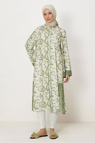 Alvina Linen Effect Patterned Tunic 46560