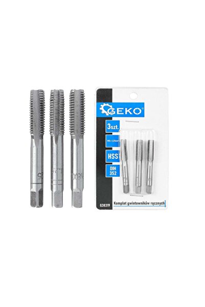 GEKO Set de tarozi manuale, M8 x 1.25 mm, 3 piese, G38319
