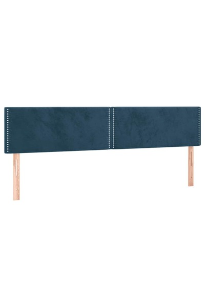 vidaxl Tăblii de pat, albastru închis, 160x5x78/88 cm, catifea